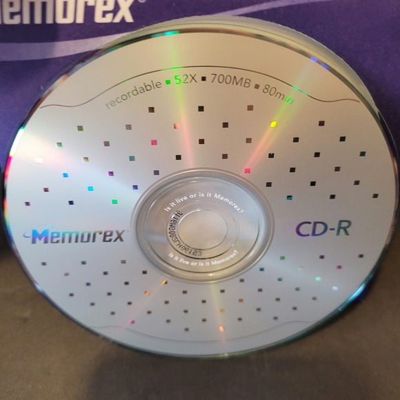 Memorex CD-R 700MB 52X 80min 9-Pack Open Box CDs Unused With Sleeves - Picture 4 of 6